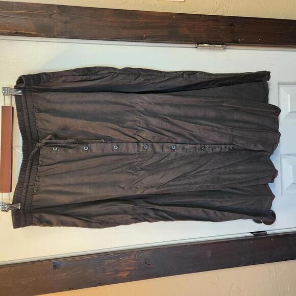 Downeast Dresses & Skirts - Downeast Women's Black Button-Up Midi Skirt-Size XL